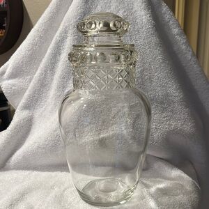 Vintage Tiffin Glass Dakota Pattern Candy Jar